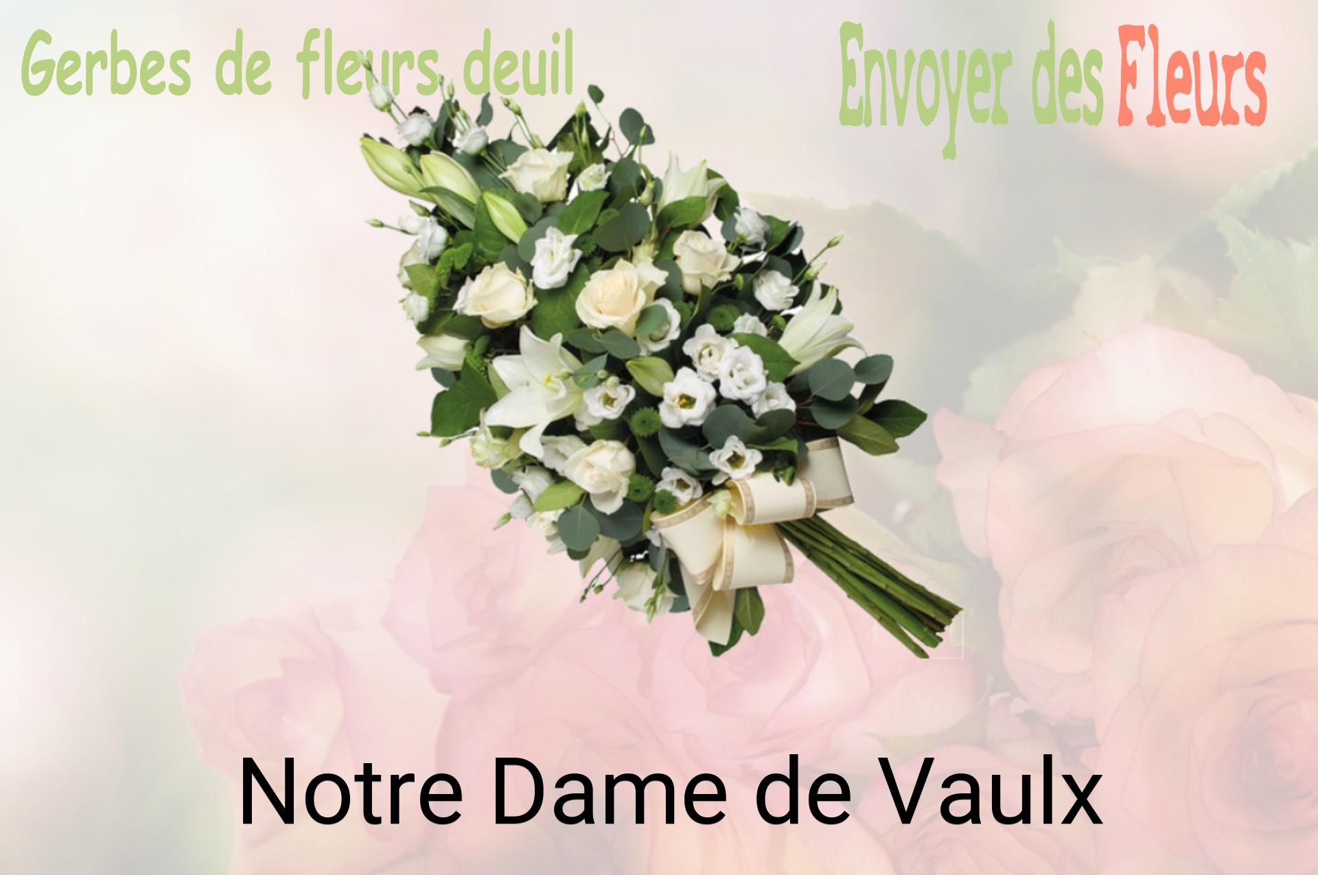 Gerbe de fleurs de deuil livrée à Notre-Dame-de-Vaulx